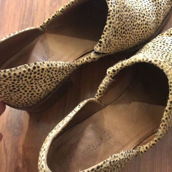 Madewell Brady Low cowboy Booties leopard cheetah fur. 39 1/2 - Picture 7 of 8